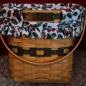 Longaberger 1998 Christmas Collection Glad Tidings Basket
